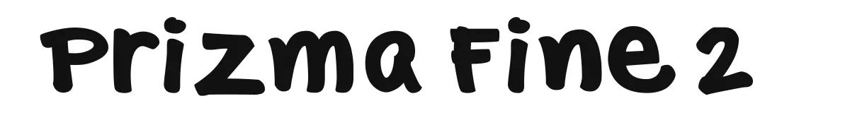 Prizma Fine 2 original font preview