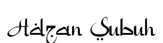 Adzan Subuh
