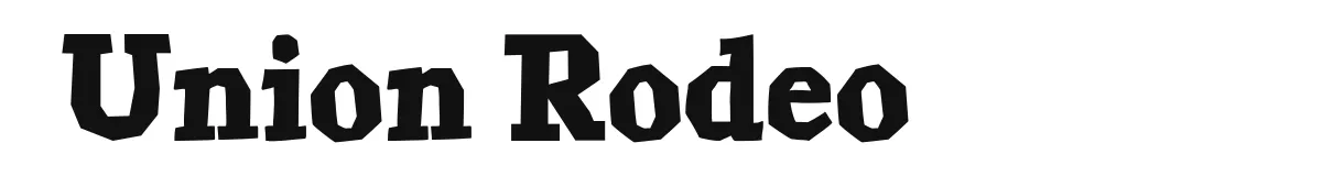 Union Rodeo font preview