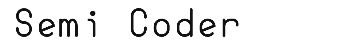 Semi Coder font preview