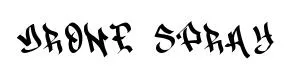 Drone Spray font preview