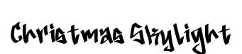 Christmas Skylight font preview