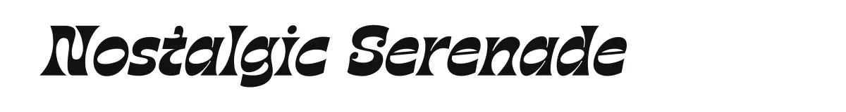 Nostalgic Serenade Italic preview