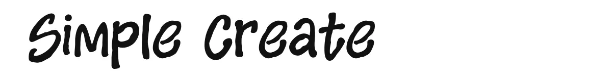 Simple Create original font preview