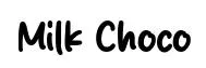 Milk Choco font preview