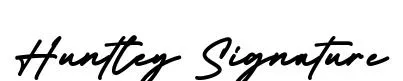 Huntley Signature font preview