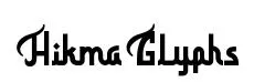 Hikma Glyphs font preview