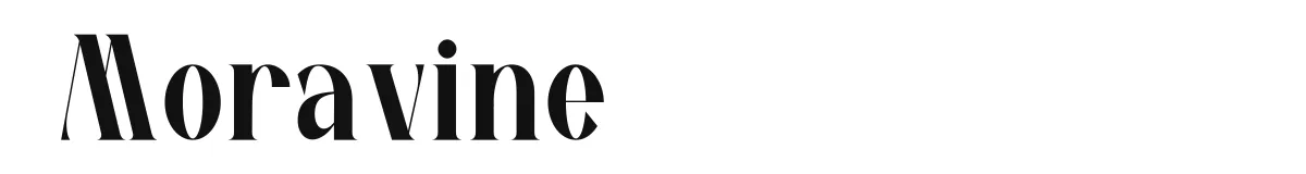 Moravine original font preview