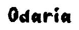 Odaria font preview