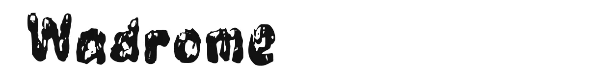 Wadrome original font preview