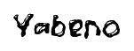 Yabeno original font preview