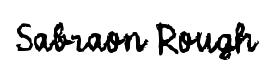 Sabraon Rough original font preview