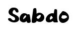 Sabdo font preview
