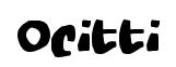 Ocitti original font preview