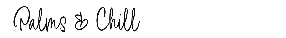 Palms & Chill original font preview