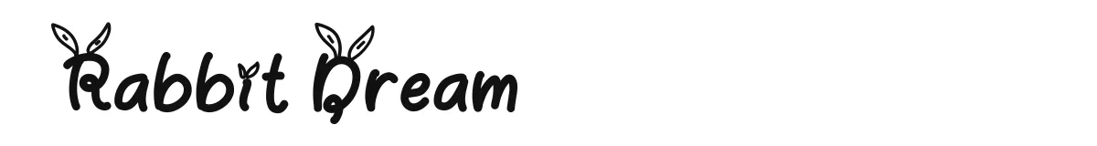 Rabbit Dream original font preview