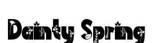Dainty Spring original font preview