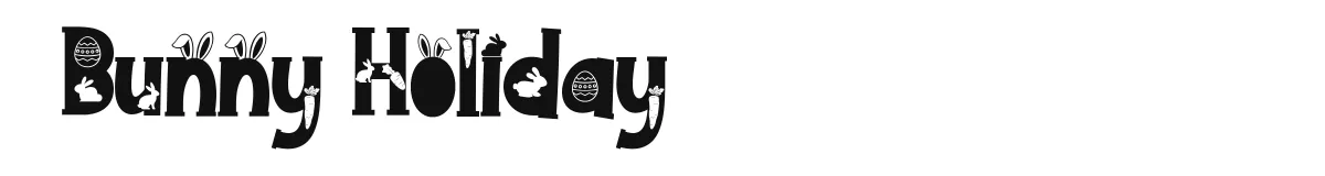 Bunny Holiday original font preview