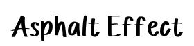 Asphalt Effect font preview