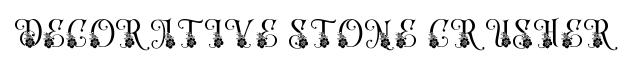 Decorative Stone Crusher font preview