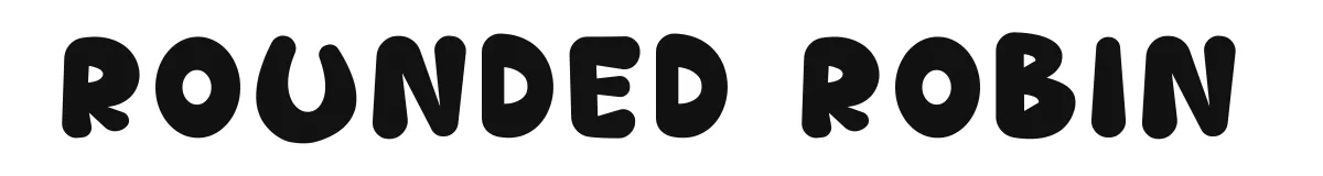 Rounded Robin font preview