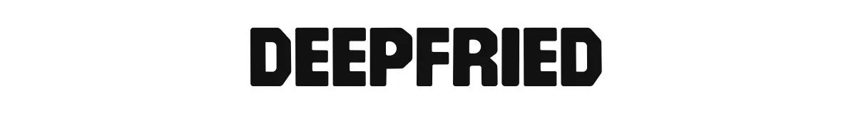 Deepfried font preview