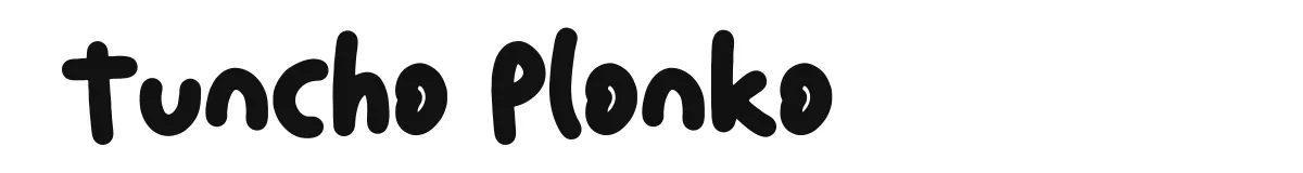 Tuncho Plonko font preview