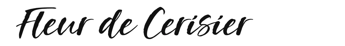 Fleur de Cerisier original font preview