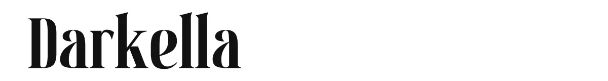 Darkella original font preview