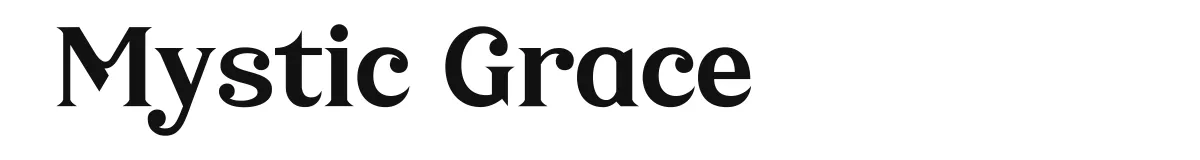 Mystic Grace original font preview