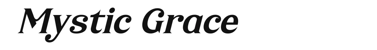 Mystic Grace Italic Demo Version preview