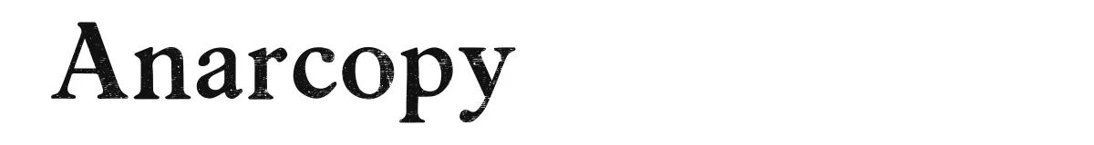 Anarcopy original font preview