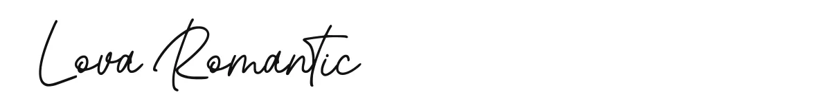 Lova Romantic font preview