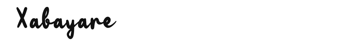 Xabayare original font preview