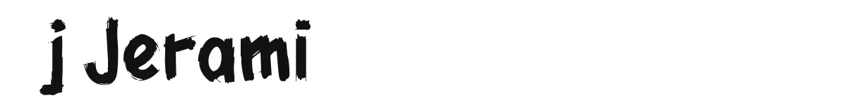 j Jerami font preview