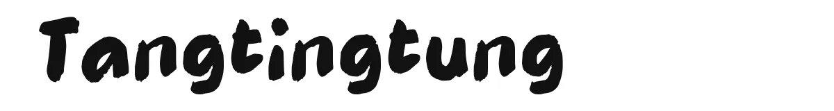 Tangtingtung original font preview