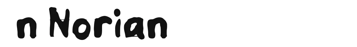 n Norian font preview