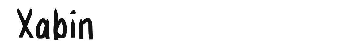 Xabin original font preview