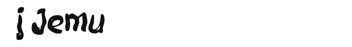 j Jemu original font preview