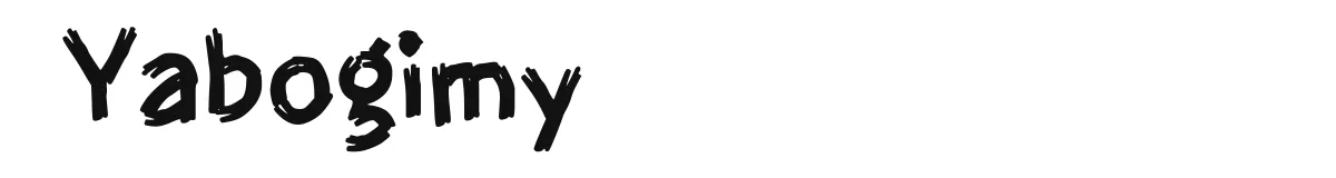 Yabogimy font preview