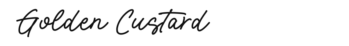 Golden Custard font preview