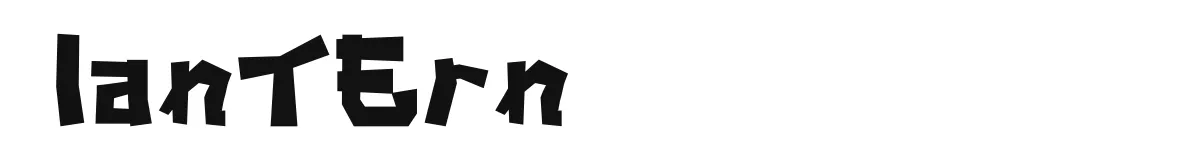 Lantern font preview