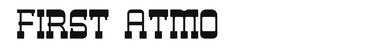 First Atmo font preview