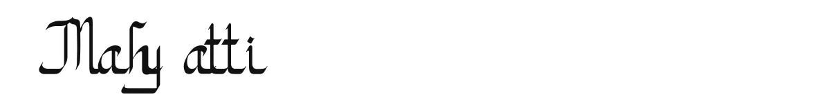 Mahyatti font preview