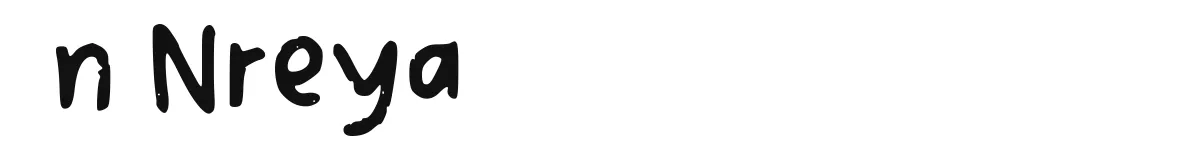 n Nreya font preview