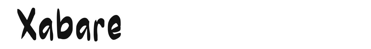 Xabare font preview