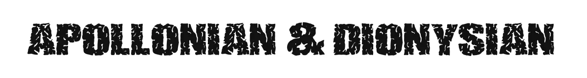 Apollonian & Dionysian original font preview