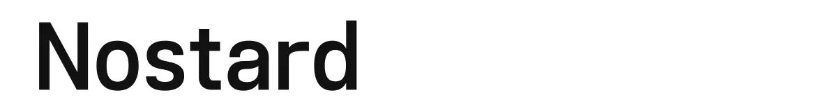 Nostard original font preview