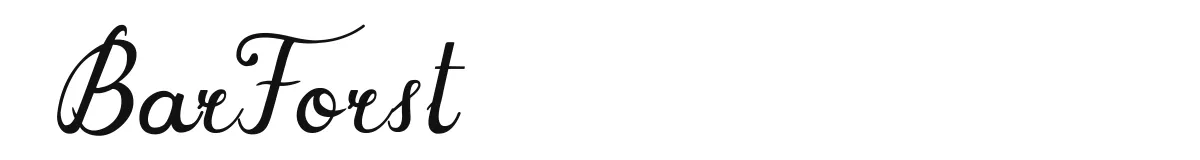 BarForst original font preview