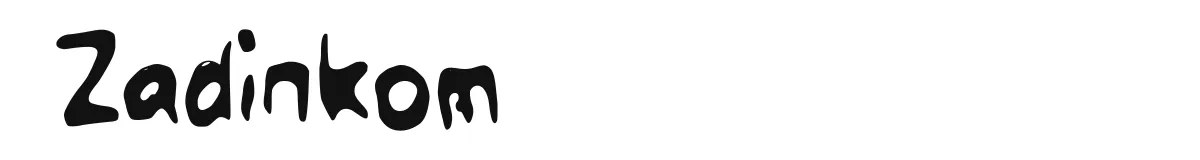 Zadinkom original font preview